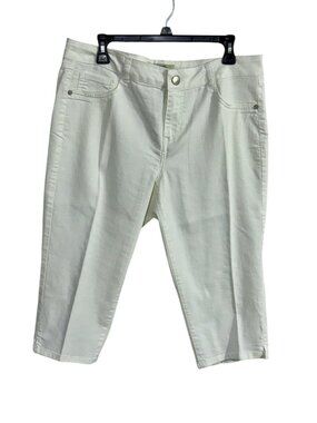 d. Jeans Women’s Medium White Denim Jeans, Size 14